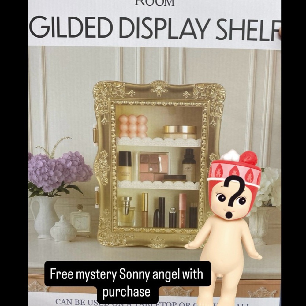 Viral gilded display shelf